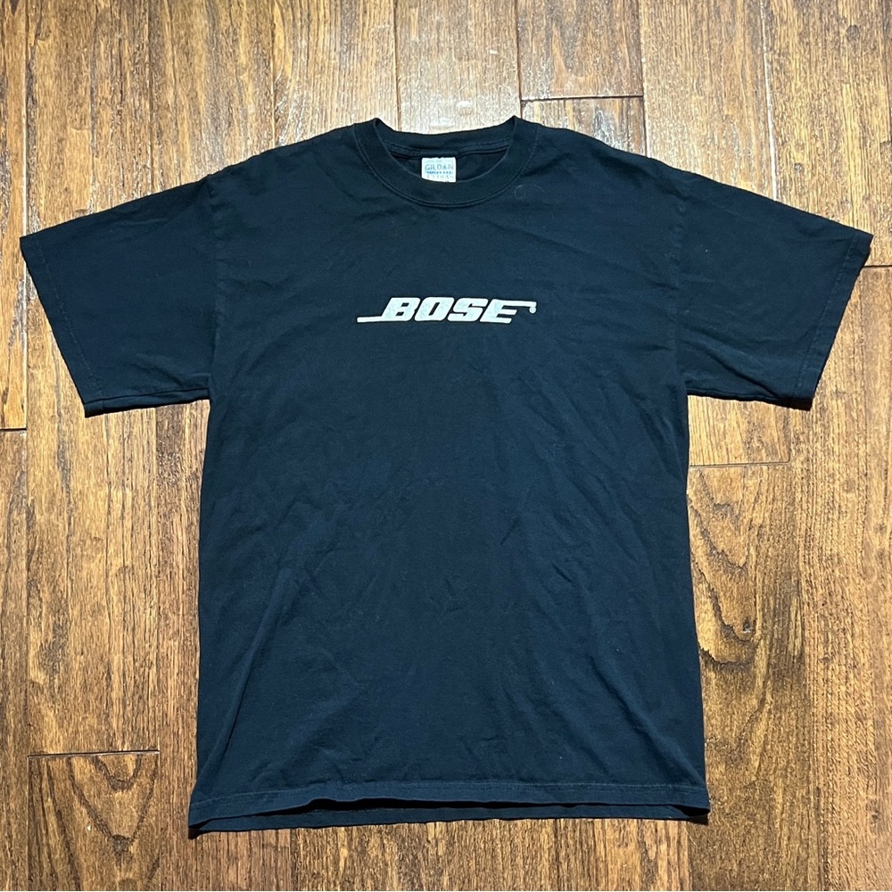 Y2K bose double sided promo tee